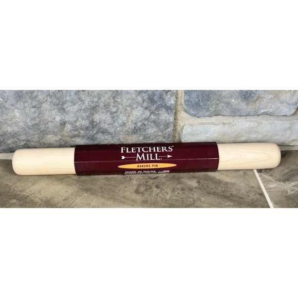 Fletchers' Mill Other - Fletchers' Mill Wood Bakers Rolling Pin - Professional Pastry & Dough Roller USA